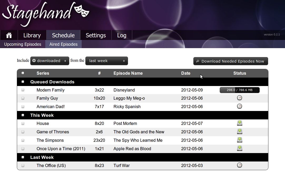 GitHub jtackaberry/stagehand Stagehand is a TV show manager for
